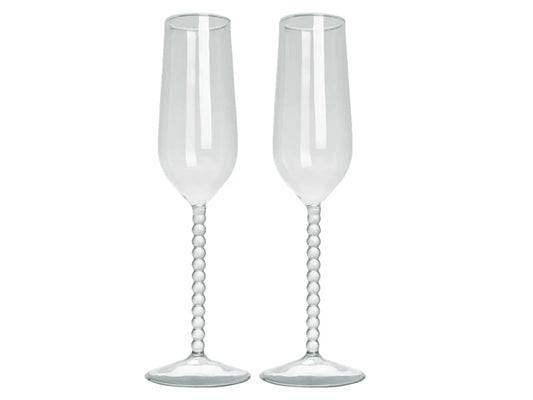 Champagne glas bubbels