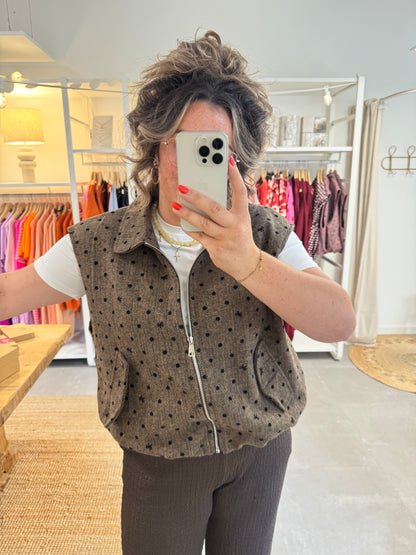 Bodywarmer Juul bruin