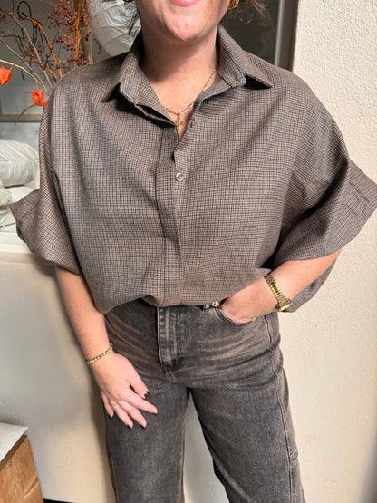 Blouse Soof Bruin