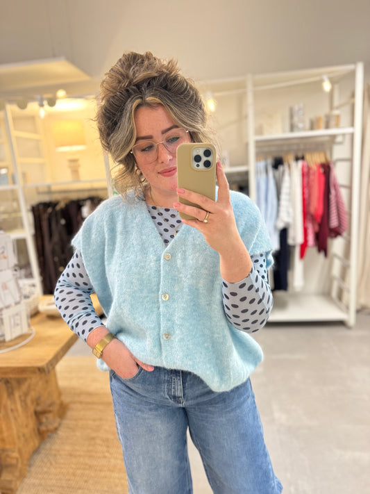 Gilet Caro lichtblauw