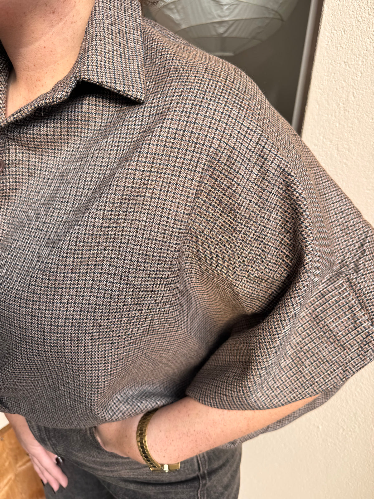 Blouse Soof Bruin