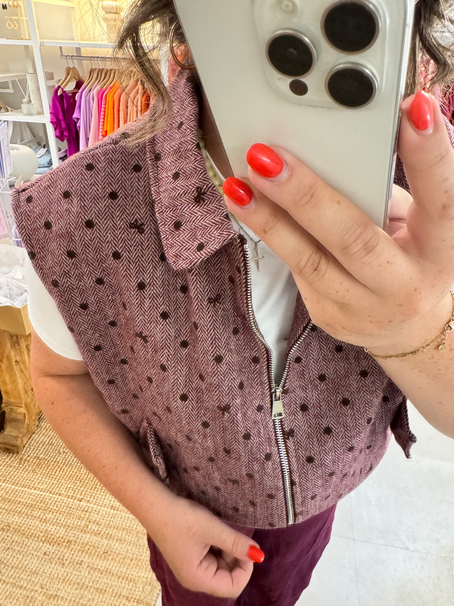 Bodywarmer Juul Bordeaux