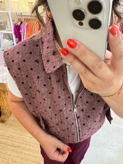 Bodywarmer Juul Bordeaux