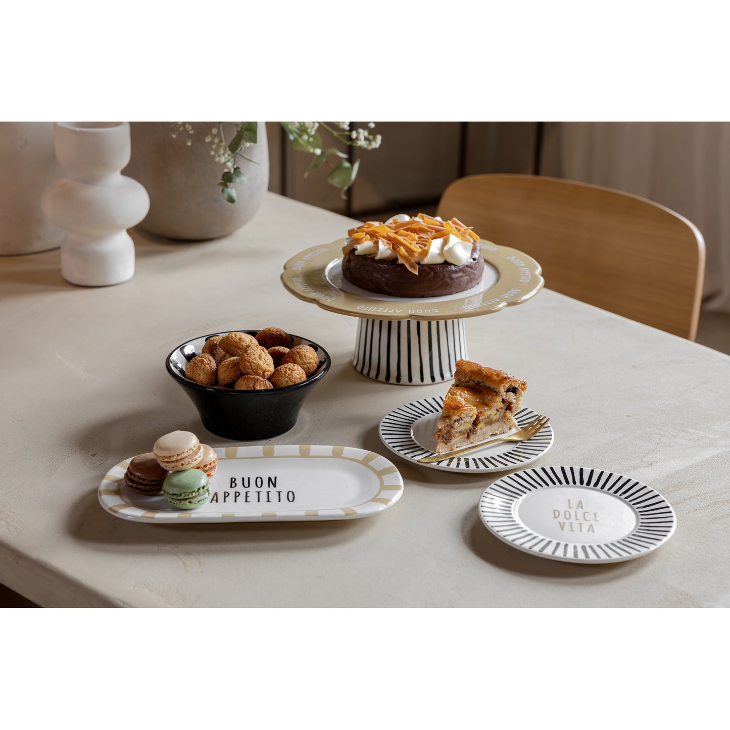 Buon Appetito Serveerbord Taupe