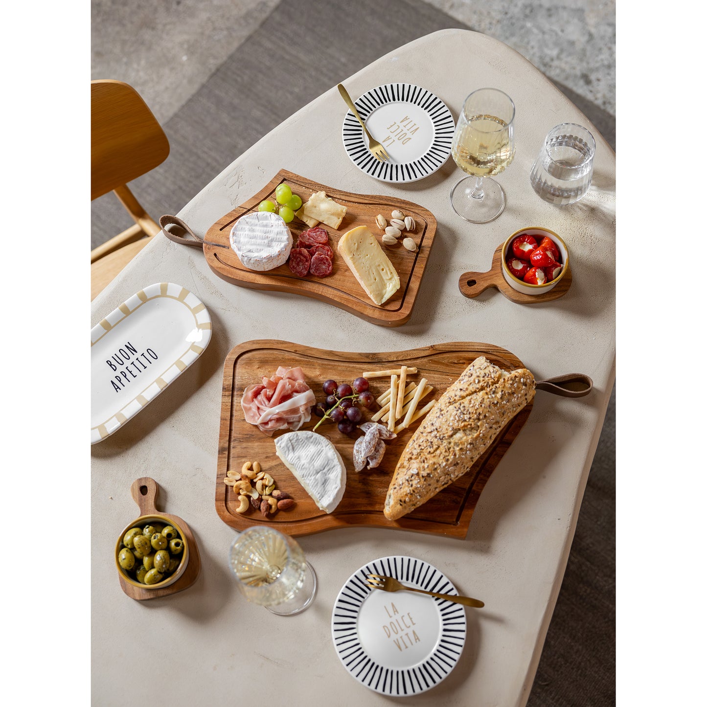 Buon Appetito Serveerbord Taupe